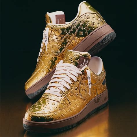 air force lv gold|louis vuitton air force 1 sneakers.